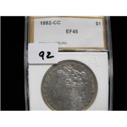1882 CC XF 45 CARSON CITY $1 SILVER