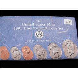 1991 MINT SET P AND D MINTS
