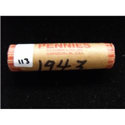 1943 STEEL CENT ROLL 40 COINS