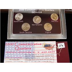 QUARTER COMMEMORATIVE 2000 DENVER MINT SET