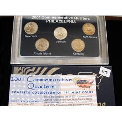 STATE COMMEMORATIVE 2001 QUARTER SET
