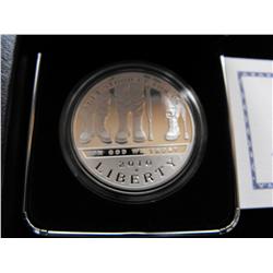2010 VETERANS DISABLED SILVER DOLLAR $1