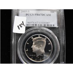 2005 S KENNEDY HALF PROOF PCGS 67 DCAM