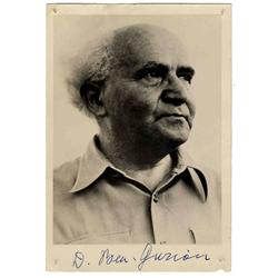 David Ben-Gurion Signed Photo