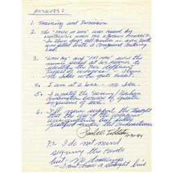 Paul Tibbets Questionnaire