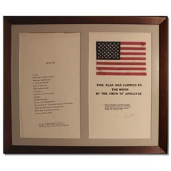 Apollo 16 Flag Flown to the Moon