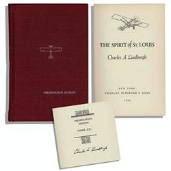 Lindbergh ''Spirit of St. Louis'' Signed