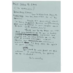 Dr. Seuss Autograph Letter