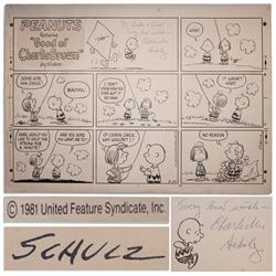 Schulz Sunday ''Peanuts'' Strip