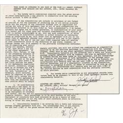Judy Garland Contract Signed