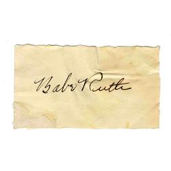 Babe Ruth Signature