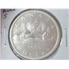 Image 1 : 1965 POINTED 5 CANADIAN SILVER DOLLAR (UNC)