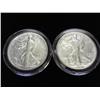 Image 1 : 1941 & 43 WALKING LIBERTY HALF DOLLARS