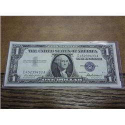 1957 $1 SILVER CERTIFICATE (CRISP)