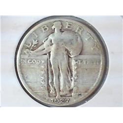 1927 STANDING LIBERTY QUARTER (VERY FINE)