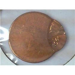 ERROR OFF CENTER 1968-D LINCOLN CENT