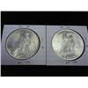 Image 2 : 1922 & 23 PEACE SILVER DOLLARS (UNC)
