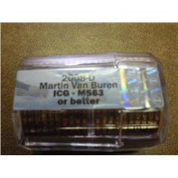 ROLL OF 20-2008-D VAN BUREN $'S ICG MS63 OR BETTER