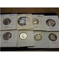 8 ASSORTED ROOSEVELT DIMES PROOF