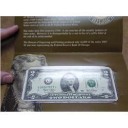 2003 US $2 SINGLE STAR NOTE (GEM CU)