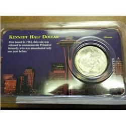 1964 90% SILVER KENNEDY HALF DOLLAR (UNC)