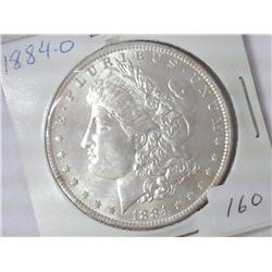 1884-O MORGAN SILVER DOLLAR (UNC)