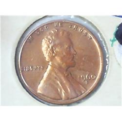 1960-DOUBLE D LINCOLN CENT (UNC)