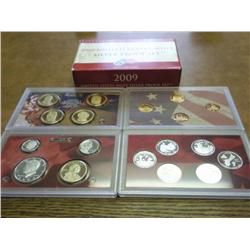2009 US SILVER PROOF SET (WITH BOX) 18 COINS