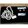 GENUINE FRESHWATER PEARL NECKLACE & EARRINGS