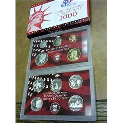 2000 US SILVER PROOF SET (WITH BOX)