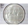 Image 1 : 1953 FLAT EDGE CANADA SILVER DOLLAR (UNC)