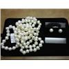 Image 1 : GENUINE FRESHWATER PEARL NECKLACE & EARRINGS
