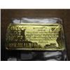 Image 2 : 1 TROY OZ .999 FINE SILVER INGOT GOLD PLATED