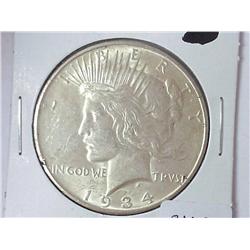 1934-D PEACE SILVER DOLLAR (UNC)