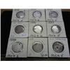 Image 1 : 9 ASSORTED SEATED LIBERTY DIMES (SILVER)