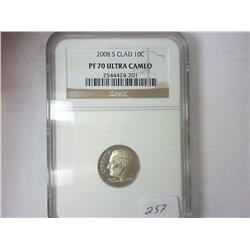 2008-S ROOSEVELT DIME NGC PF70 ULTRA CAMEO