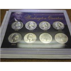 8 DECADES OF WASHINGTON QUARTERS (AS SHOWN)