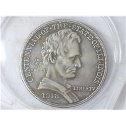1918 ILLINOIS CENTENNIAL HALF DOLLAR