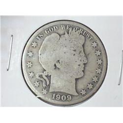 1909 BARBER HALF DOLLAR