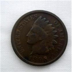 Lot- Eight Indian Head Pennies