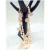 Image 4 : Two Strand Rose Quartz, Pearl & Swarovski Necklace