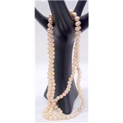 16" Double Strand 8mm Pearl Necklace