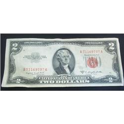 1953 B $2.00 Red Seal