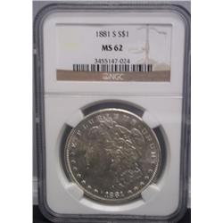 1881 S Morgan Silver Dollar