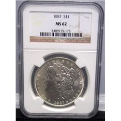 1887-S Morgan Silver Dollar