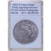 Image 1 : 1923-D Peace Silver Dollar MS-66 w/ Appraisal