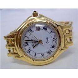 14K Solid Gold Ladies Gerard Petit Swiss Watch