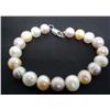 Image 1 : Tri Colored Fresh Water Pearl Bracelet
