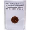 Image 1 : 1957-D Penny MS-68 w/ Appraisal