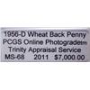 Image 2 : 1956-D Wheat Back Penny MS-68 w/ Appraisal